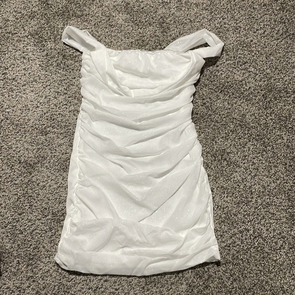 Haykey Sexy off the Shoulder Sparkle Dress - Picture 7 of 10